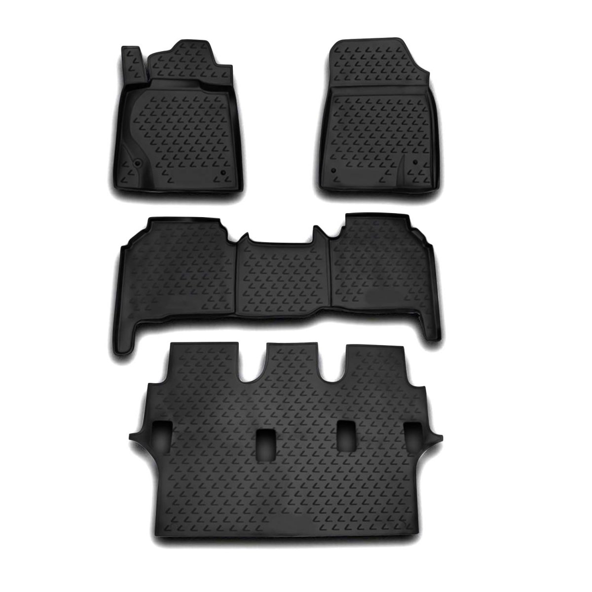 Lexus LX570 Floor Mats - Omac - Rubber TPE - Black - '08-'11